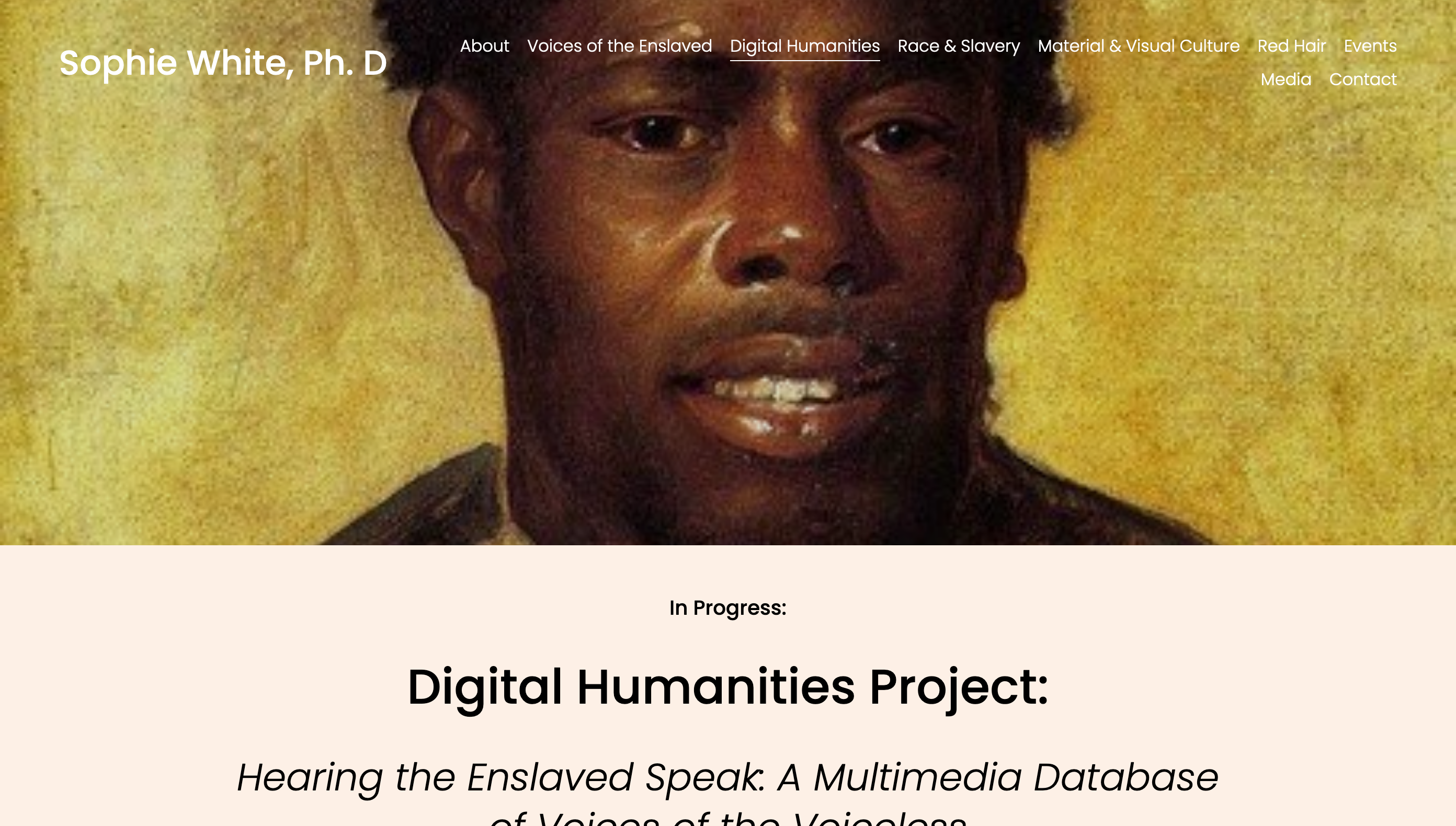 Hearing the Enslaved Speak : A Multimedia Database of Voices of the Voiceless