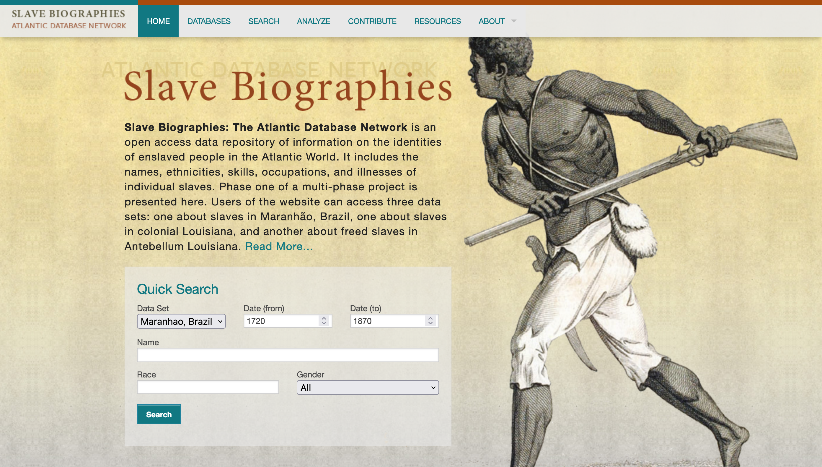 Slave Biographies: The Atlantic Database Network