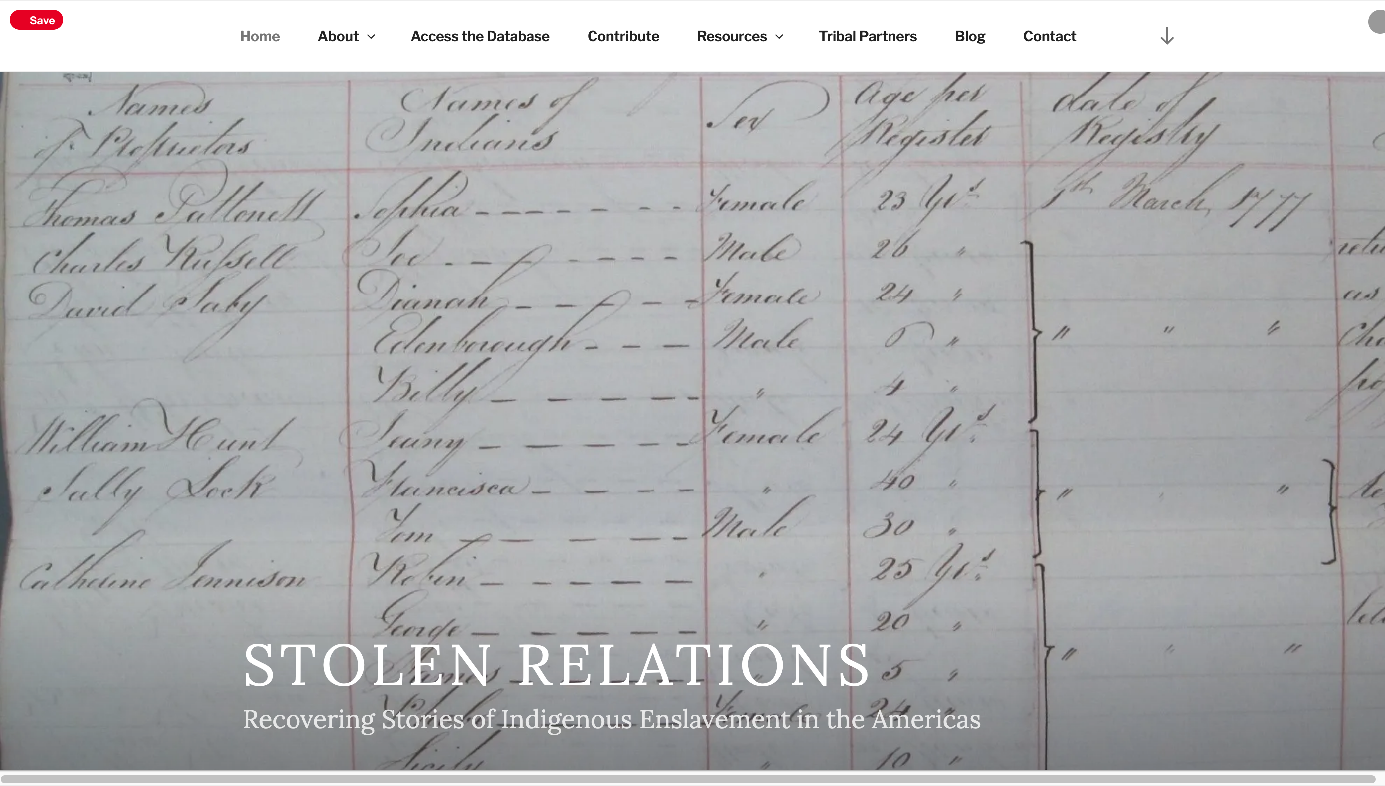 Stolen Relations: Recovering Stories of Indigenous Enslavement in the Americas